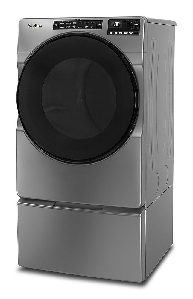 Whirlpool - 7.4 Cu. Ft. Stackable Electric Dryer with Wrinkle Shield Plus Option - Chrome Shadow_8