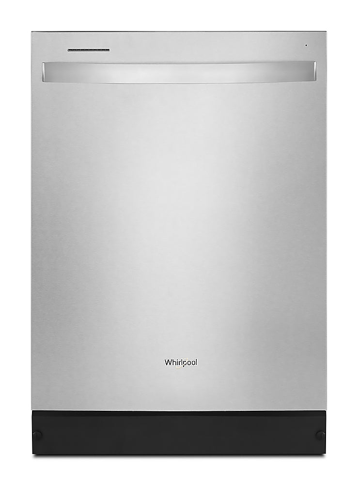 Whirlpool - Top Control Built-In Dishwasher with Boost Cycle and 55 dBa - Stainless Steel_0