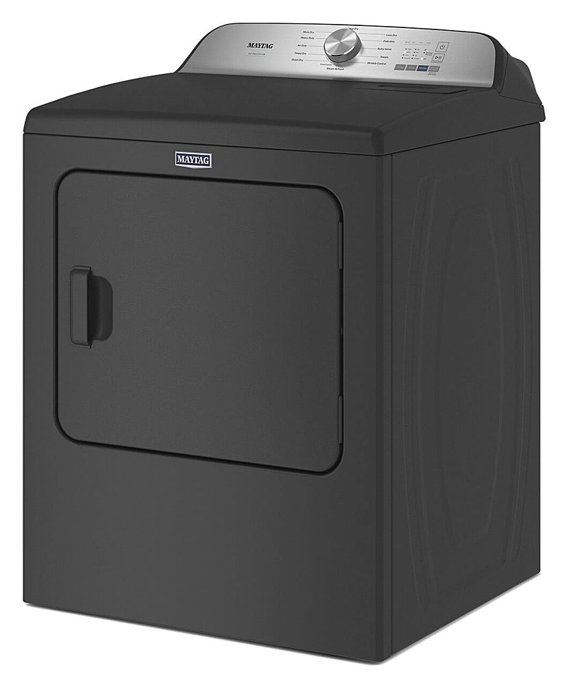 Maytag - 7.0 Cu. Ft. Electric Dryer with Steam and Pet Pro System - Volcano Black_9
