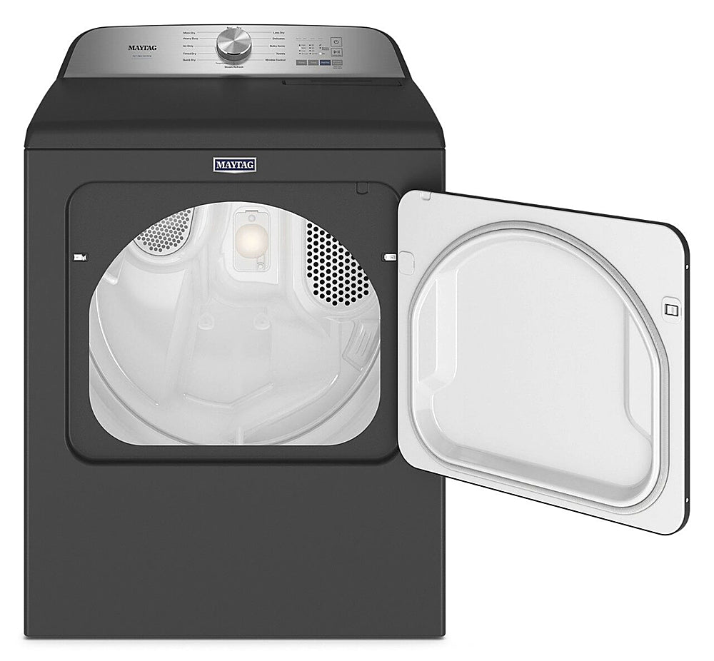 Maytag - 7.0 Cu. Ft. Gas Dryer with Steam and Pet Pro System - Volcano Black_10