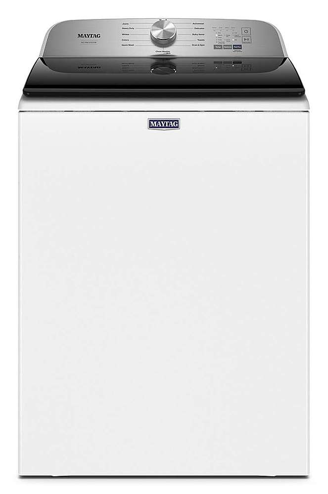 Maytag - 4.7 Cu. Ft. High Efficiency Top Load Washer with Pet Pro System - White_0