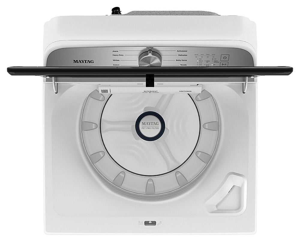 Maytag - 4.7 Cu. Ft. High Efficiency Top Load Washer with Pet Pro System - White_2