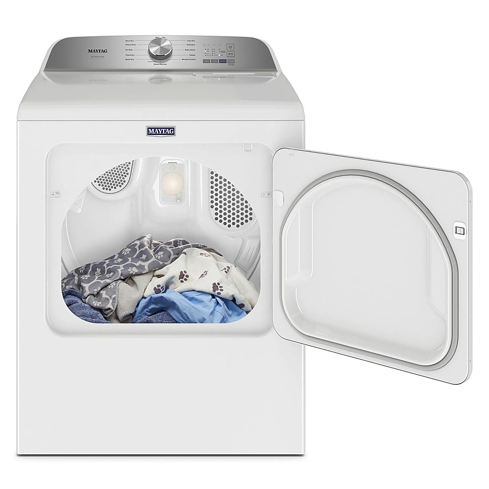 Maytag - 7.0 Cu. Ft. Electric Dryer with Steam and Pet Pro System - White_1