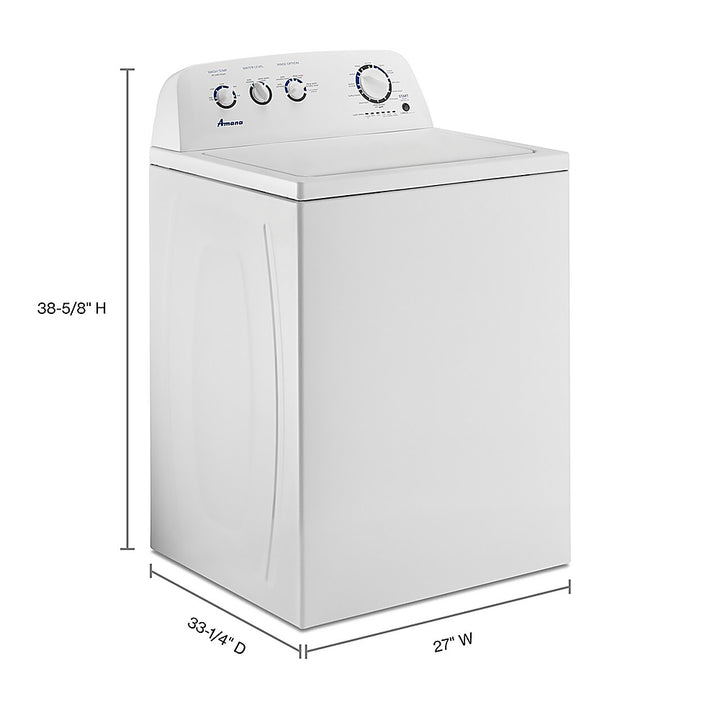 Amana - 3.8 Cu. Ft. High Efficiency Top Load Washer with with High-Efficiency Agitator - White_10