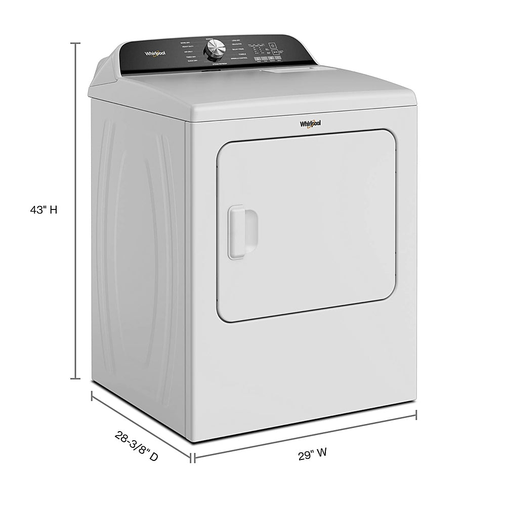 Whirlpool - 7.0 Cu. Ft. Gas Dryer with Moisture Sensor - White_1