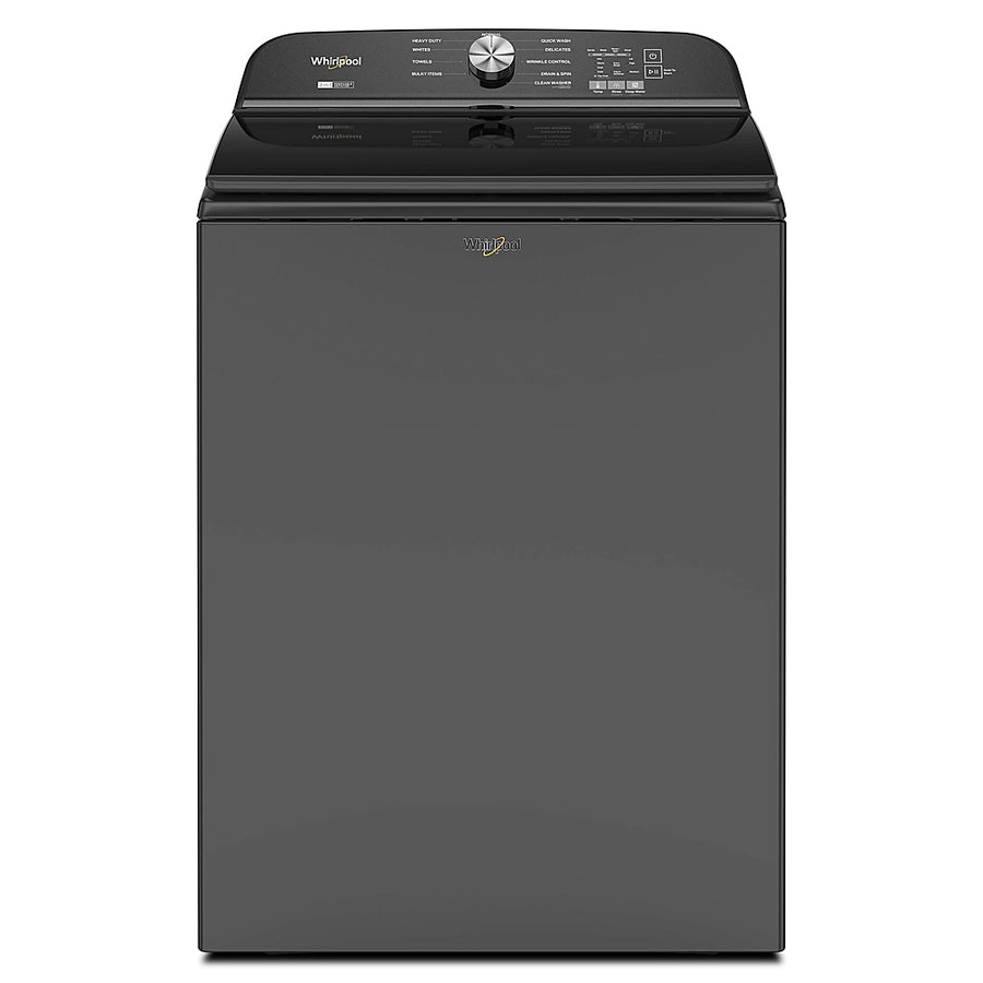Whirlpool - 5.3 Cu. Ft. High Efficiency Top Load Washer with 2 in 1 Removable Agitator - Volcano Black_0