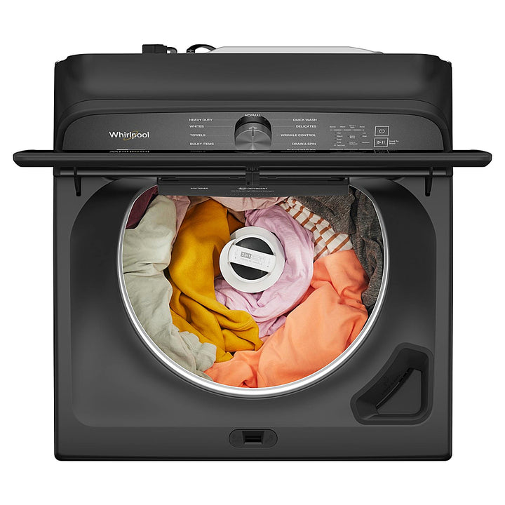 Whirlpool - 5.3 Cu. Ft. High Efficiency Top Load Washer with 2 in 1 Removable Agitator - Volcano Black_2