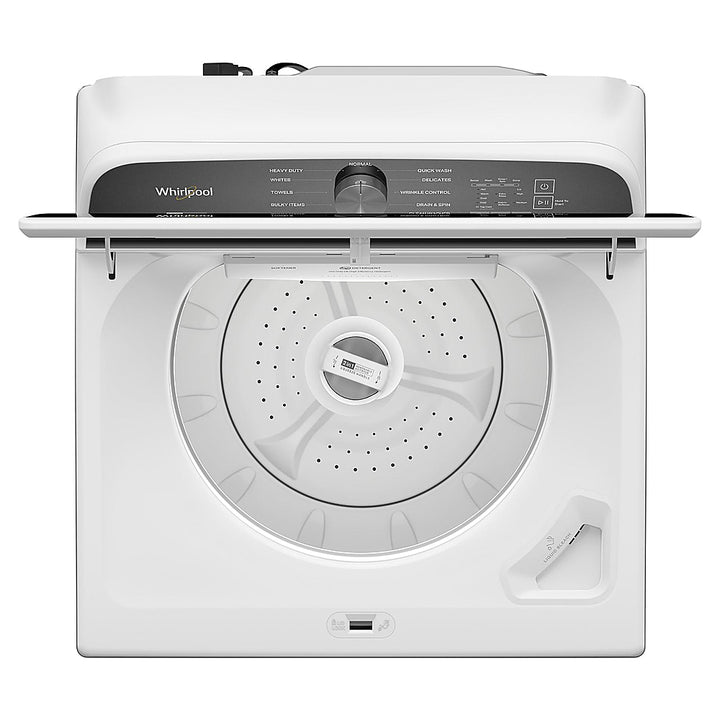 Whirlpool - 5.3 Cu. Ft. High Efficiency Top Load Washer with 2 in 1 Removable Agitator - White_2