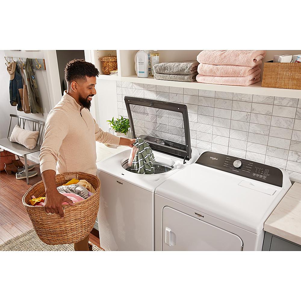 Whirlpool - 5.3 Cu. Ft. High Efficiency Top Load Washer with 2 in 1 Removable Agitator - White_9