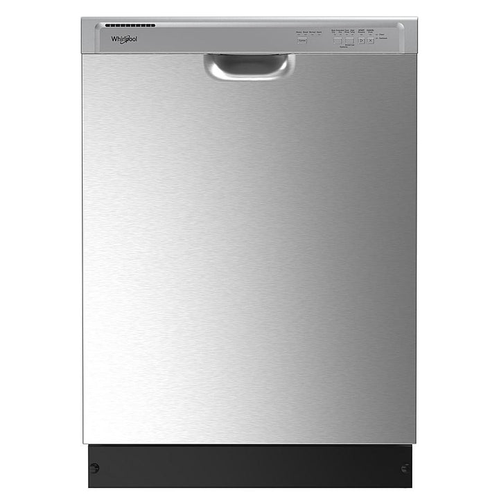 Whirlpool - Front Control Built-In Dishwasher with Boost Cycle and 57 dBa - Stainless Steel_0
