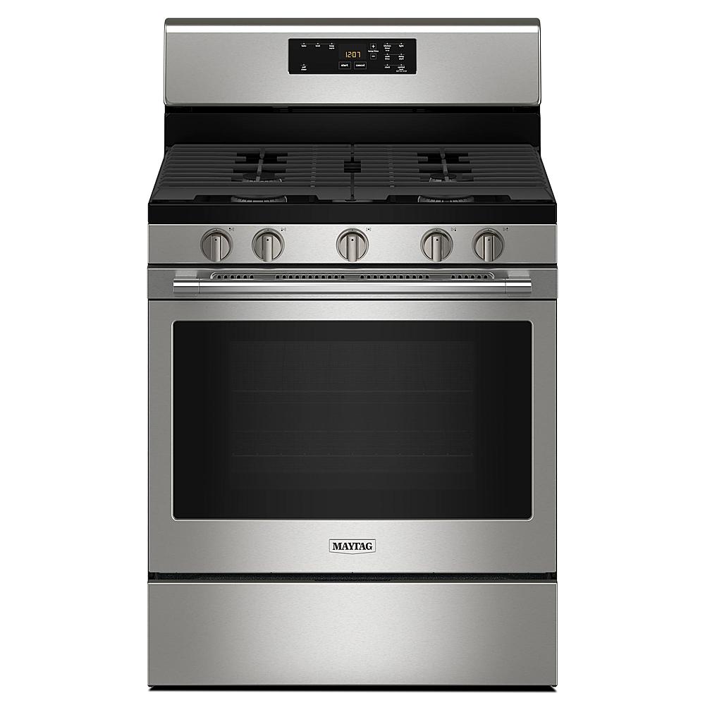 Maytag - 5.0 Cu. Ft. Freestanding Gas Range with High Temp Self Clean - Stainless Steel_0