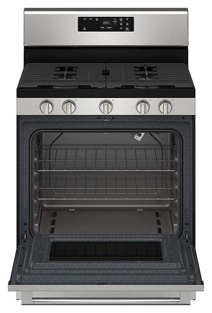 Maytag - 5.0 Cu. Ft. Freestanding Gas Range with High Temp Self Clean - Stainless Steel_3