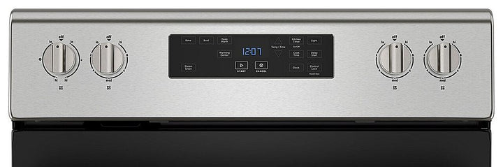 Maytag - 5.3 Cu. Ft. Freestanding Electric Range with Steam Clean - Stainless Steel_6