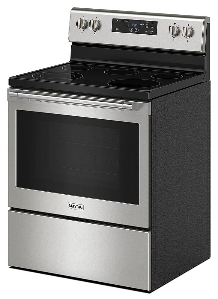 Maytag - 5.3 Cu. Ft. Freestanding Electric Range with Steam Clean - Stainless Steel_1