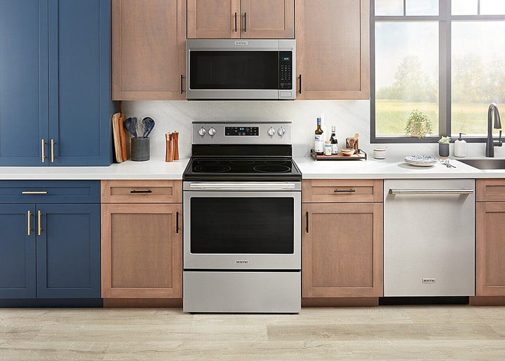 Maytag - 5.3 Cu. Ft. Freestanding Electric Range with Steam Clean - Stainless Steel_12