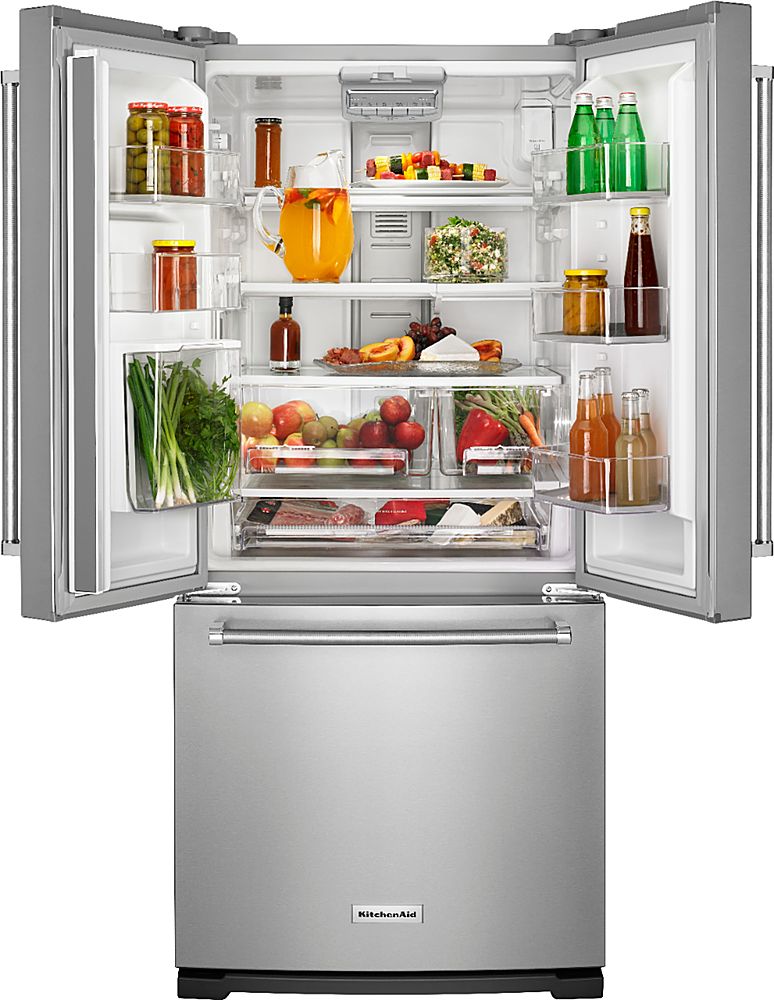 KitchenAid - 19.7 Cu. Ft. French Door Refrigerator - Stainless Steel_1