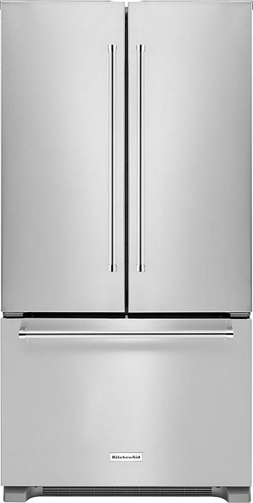 KitchenAid - 21.9 Cu. Ft. French Door Counter-Depth Refrigerator - Stainless Steel_0