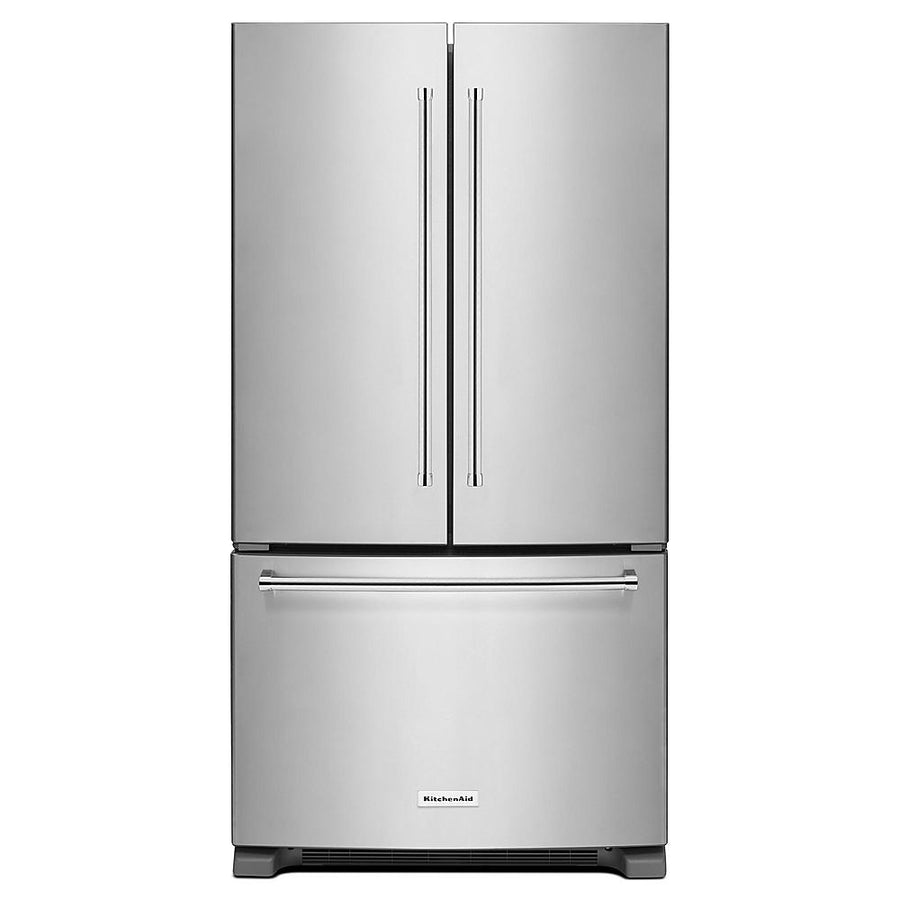 KitchenAid - 25 cu. ft. French Door Refrigerator with Interior Water Dispenser - Stainless Steel_0