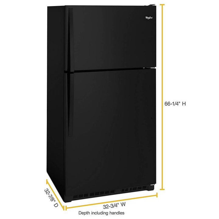 Whirlpool - 20.5 Cu. Ft. Top-Freezer Refrigerator - Black_3