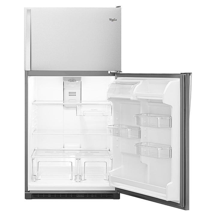 Whirlpool - 20.5 Cu. Ft. Top-Freezer Refrigerator - Monochromatic Stainless Steel_10