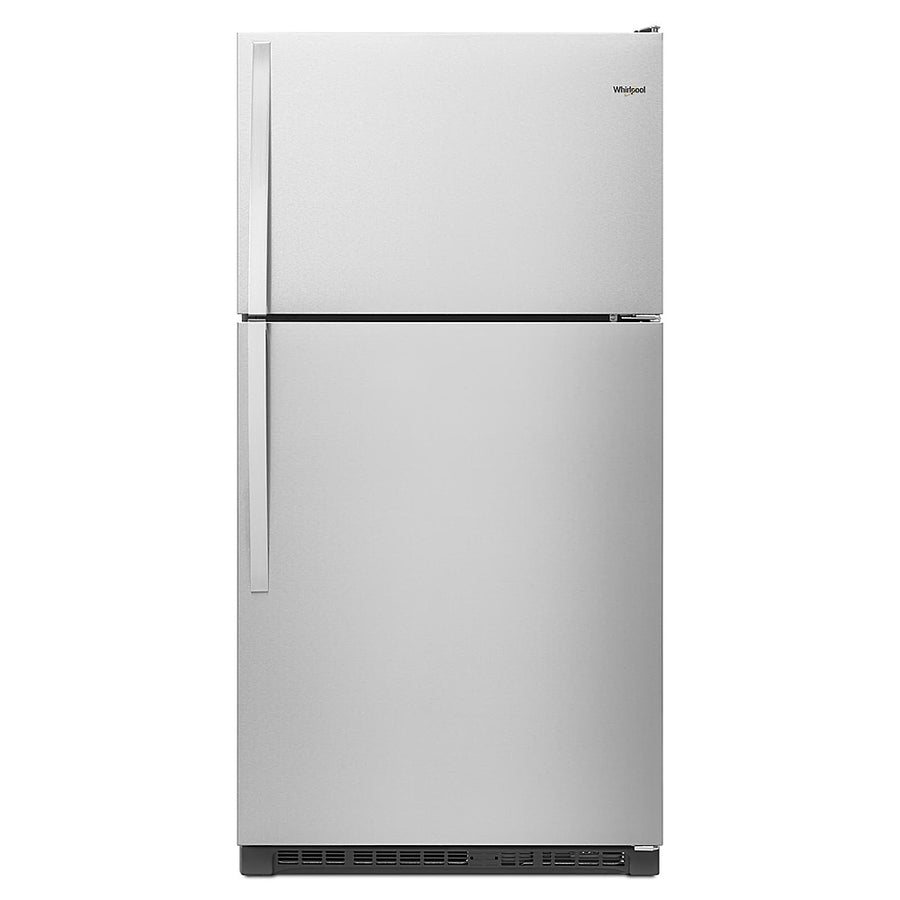 Whirlpool - 20.5 Cu. Ft. Top-Freezer Refrigerator - Monochromatic Stainless Steel_0