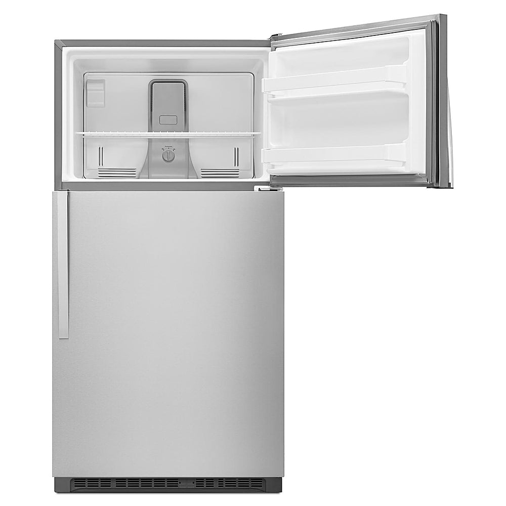 Whirlpool - 20.5 Cu. Ft. Top-Freezer Refrigerator - Monochromatic Stainless Steel_1
