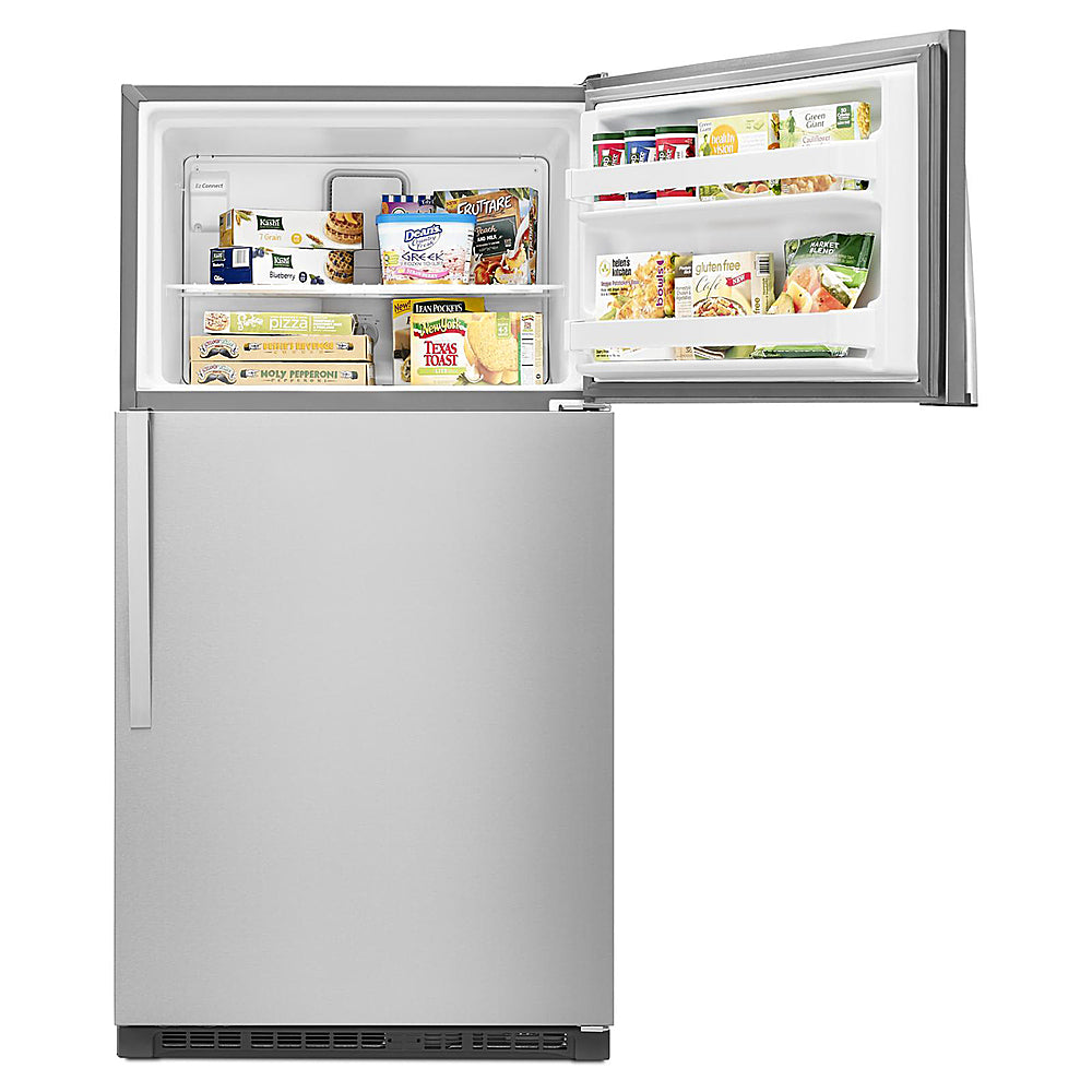 Whirlpool - 20.5 Cu. Ft. Top-Freezer Refrigerator - Monochromatic Stainless Steel_6