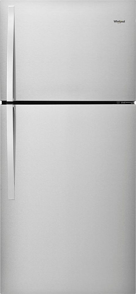 Whirlpool - 19.3 Cu. Ft. Top-Freezer Refrigerator - Monochromatic Stainless Steel_0