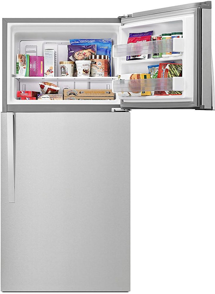 Whirlpool - 19.3 Cu. Ft. Top-Freezer Refrigerator - Monochromatic Stainless Steel_2