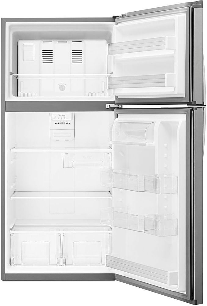 Whirlpool - 19.3 Cu. Ft. Top-Freezer Refrigerator - Monochromatic Stainless Steel_6