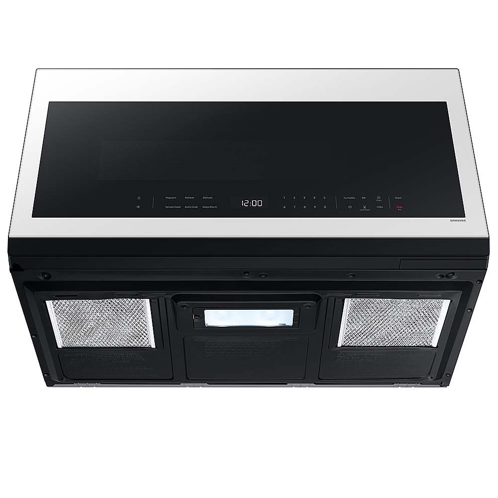 Samsung - OPEN BOX Bespoke 2.1 Cu. Ft. Over-the-Range Microwave with Sensor Cooking and Wi-Fi Connectivity - White Glass_5