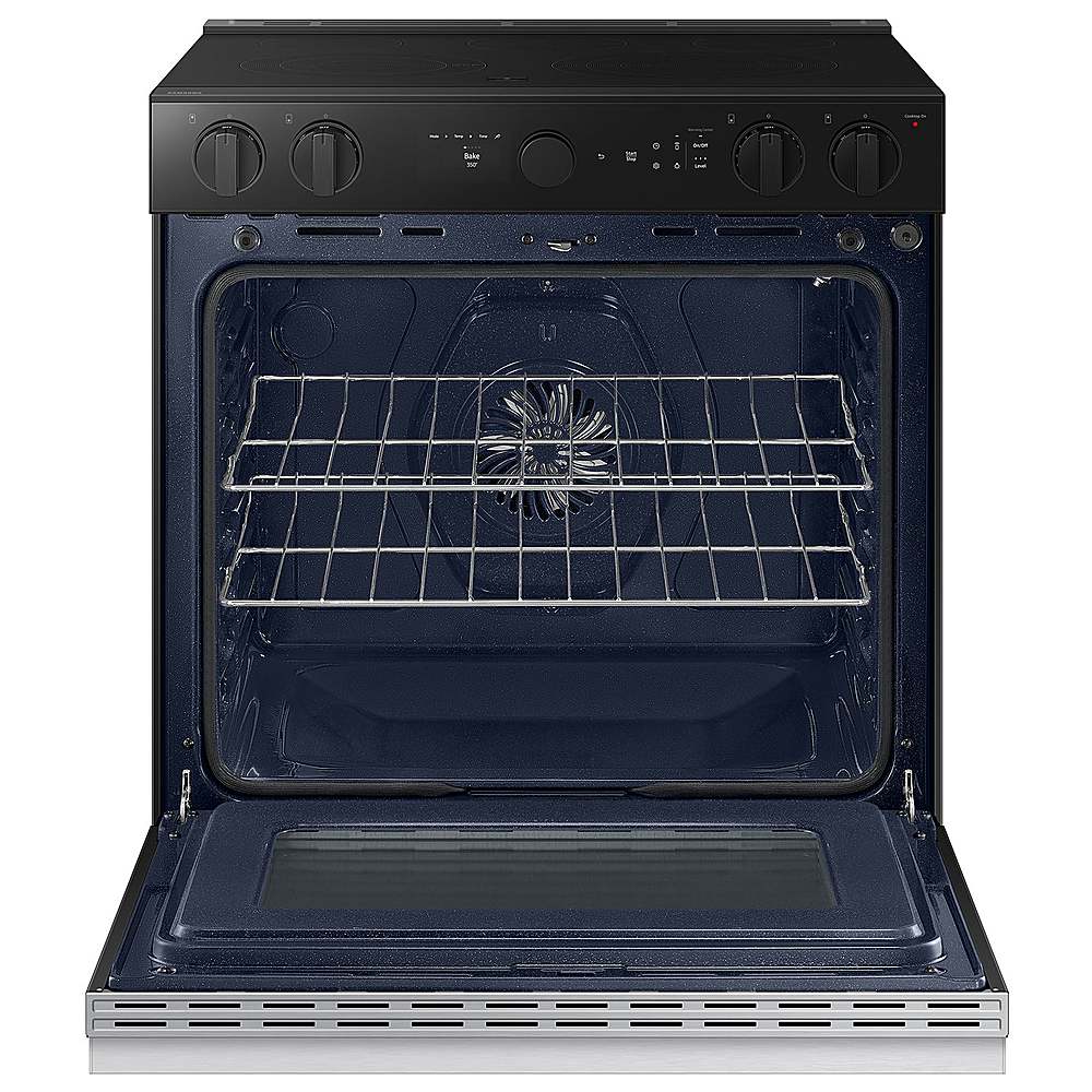 Samsung - OPEN BOX Bespoke 6.3 Cu. Ft. Slide-In Electric Range with Air Sous Vide - Stainless Steel_4