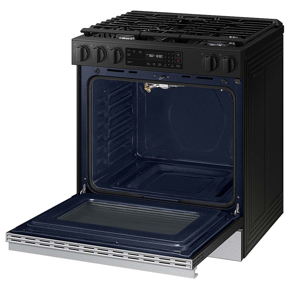 Samsung - OPEN BOX Bespoke 6.0 Cu. Ft. Slide-In Gas Range with Precision Knobs - Stainless Steel_5