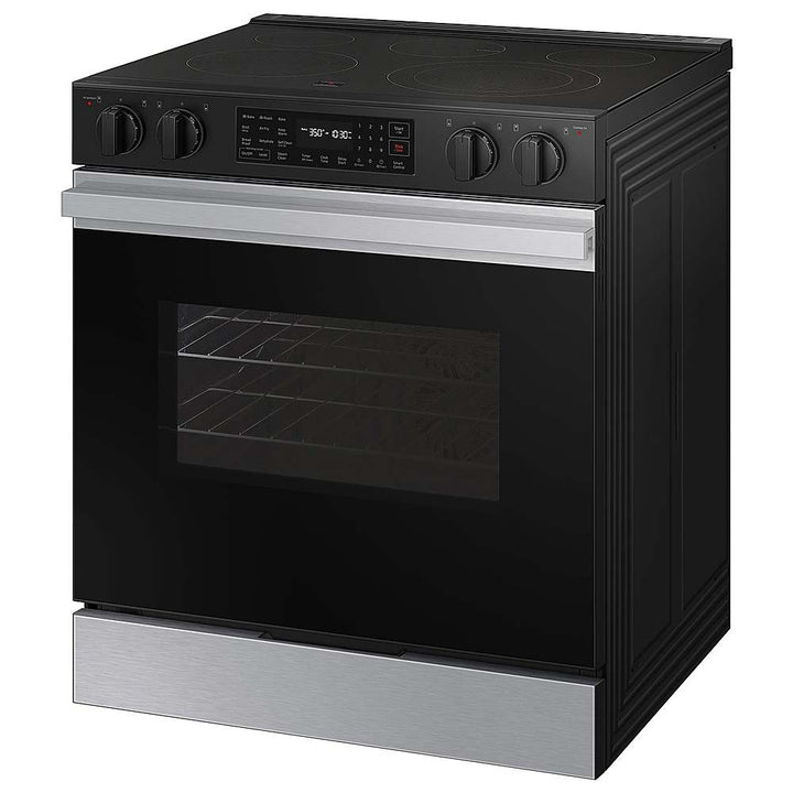 Samsung - OPEN BOX Bespoke 6.3 Cu. Ft. Slide-In Electric Range with Precision Knobs - Stainless Steel_3