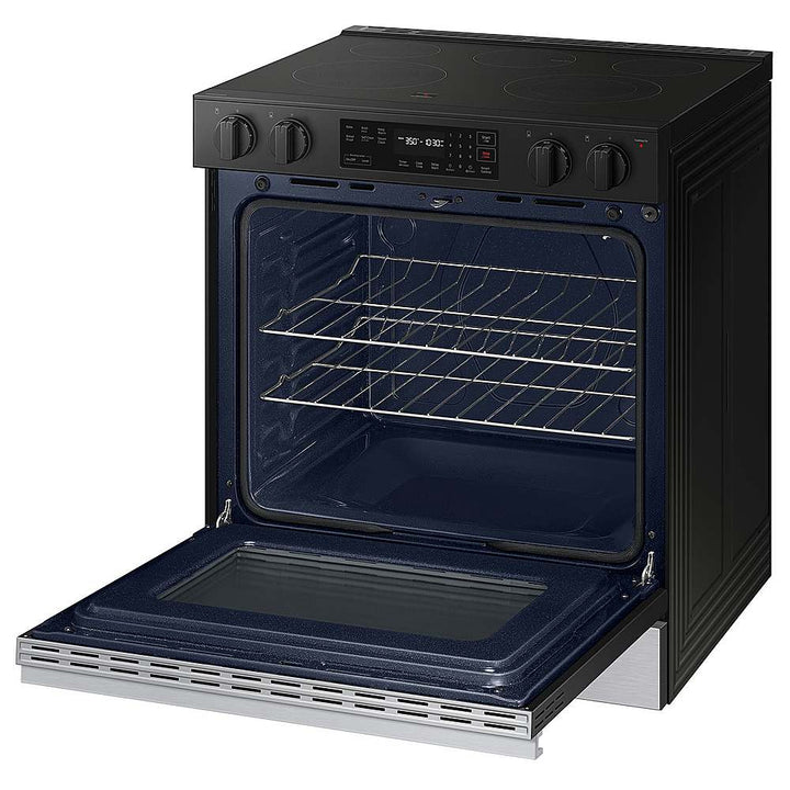 Samsung - OPEN BOX Bespoke 6.3 Cu. Ft. Slide-In Electric Range with Precision Knobs - Stainless Steel_5