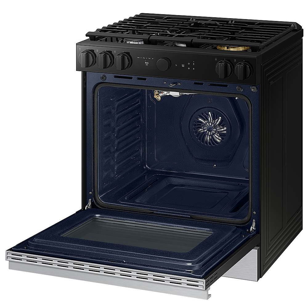 Samsung - OPEN BOX Bespoke 6.0 Cu. Ft. Slide-In Gas Range with Air Sous Vide - Stainless Steel_5