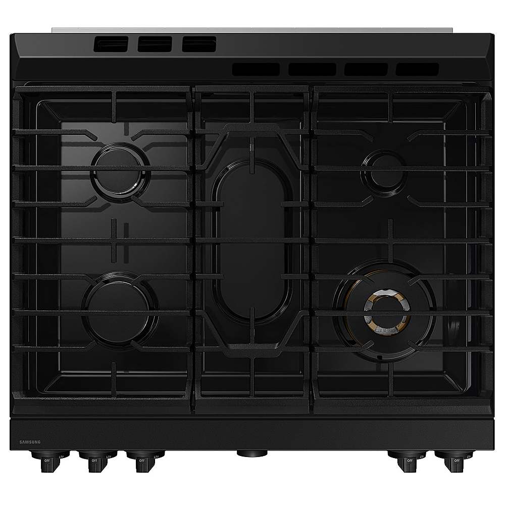 Samsung - OPEN BOX Bespoke 6.0 Cu. Ft. Slide-In Gas Range with Air Sous Vide - White Glass_8