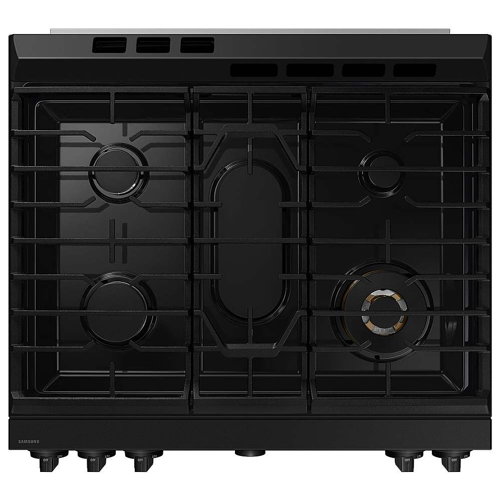 Samsung - OPEN BOX Bespoke 6.0 Cu. Ft. Slide-In Gas Range with Air Sous Vide - Matte Black Steel_8