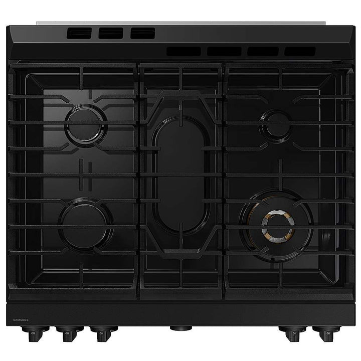 Samsung - OPEN BOX Bespoke 6.0 Cu. Ft. Slide-In Gas Range with Smart Oven Camera - Stainless Steel_9