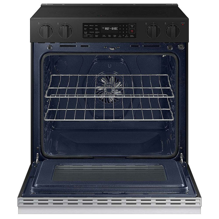 Samsung - OPEN BOX Bespoke 6.3 Cu. Ft. Slide-In Electric Range with Air Fry - Stainless Steel_4