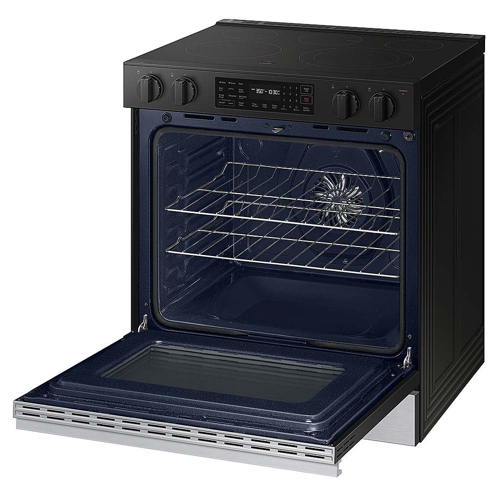 Samsung - OPEN BOX Bespoke 6.3 Cu. Ft. Slide-In Electric Range with Air Fry - Stainless Steel_5