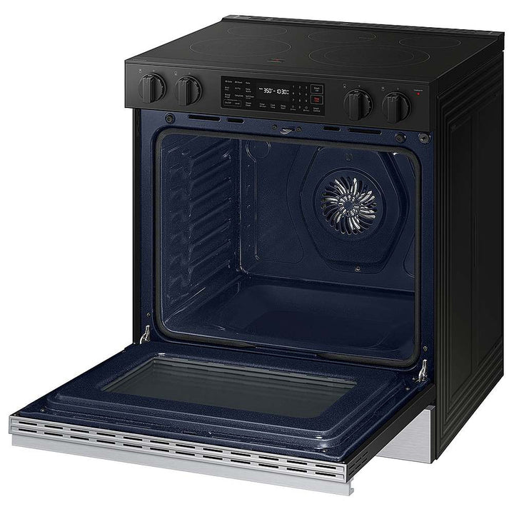 Samsung - OPEN BOX Bespoke 6.3 Cu. Ft. Slide-In Electric Range with Air Fry - Stainless Steel_6