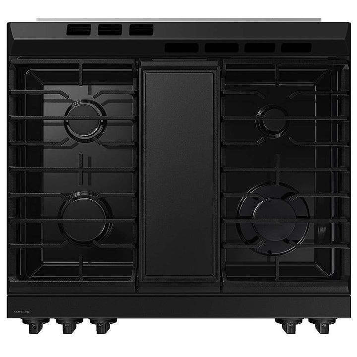 Samsung - OPEN BOX Bespoke 6.0 Cu. Ft. Slide-In Gas Range with Air Fry - Stainless Steel_8