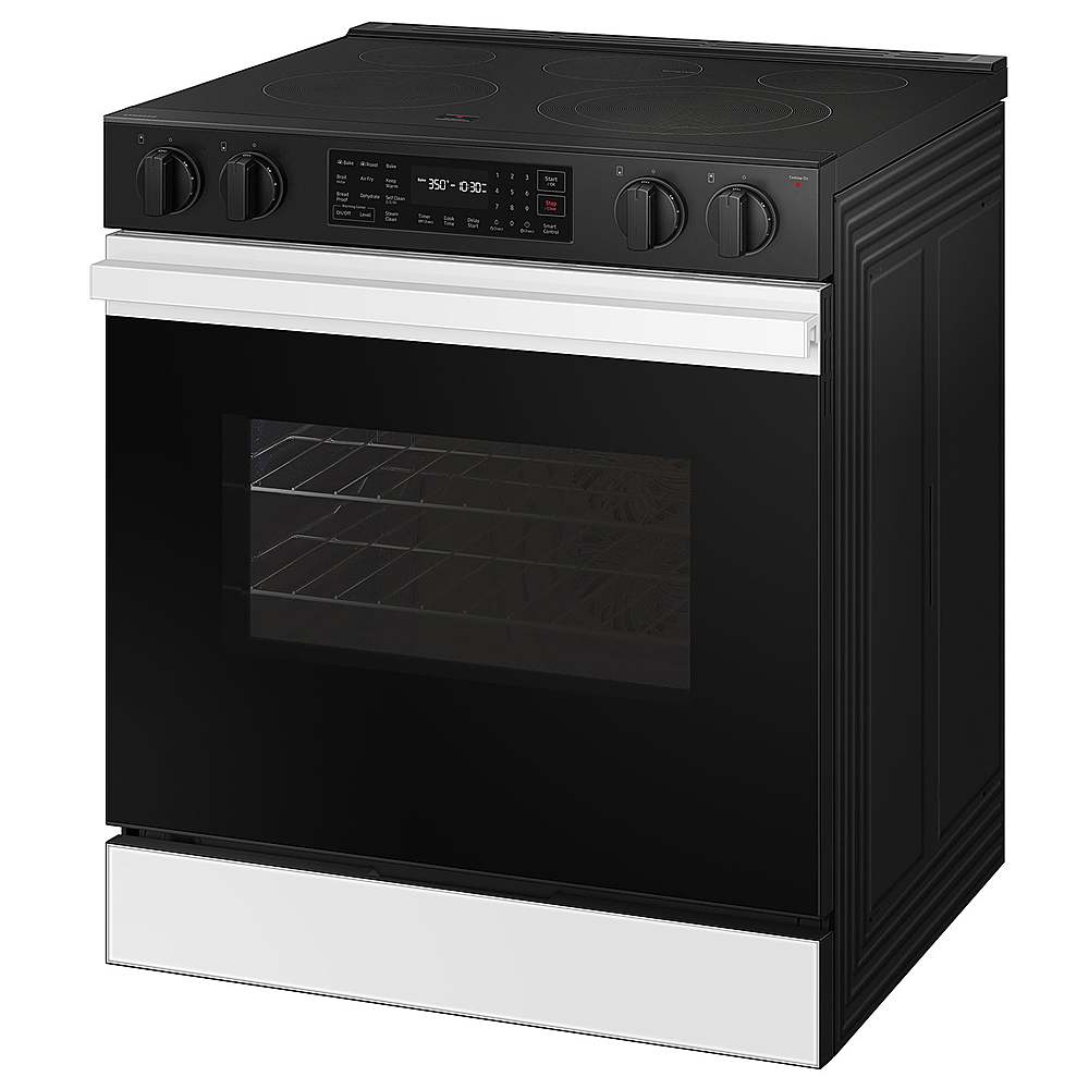 Samsung - OPEN BOX Bespoke 6.3 Cu. Ft. Slide-In Electric Range with Air Fry - White Glass_3