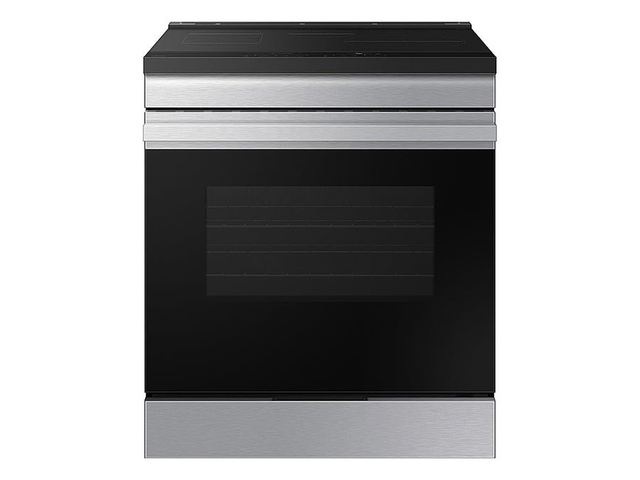 Samsung - OPEN BOX Bespoke 6.3 Cu. Ft. Slide-In Electric Induction Range with Air Fry - Stainless Steel_0