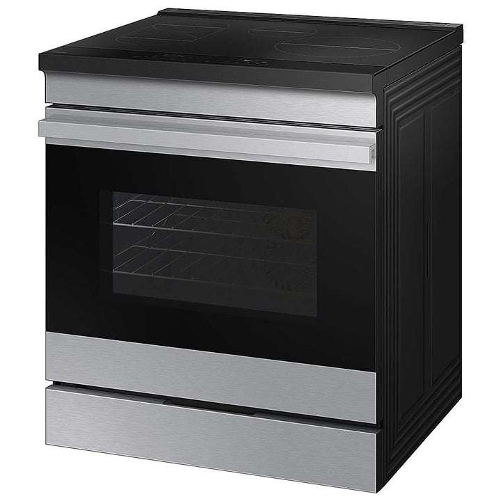 Samsung - OPEN BOX Bespoke 6.3 Cu. Ft. Slide-In Electric Induction Range with Ambient Edge Lighting - Stainless Steel_2