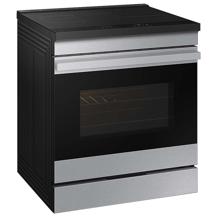 Samsung - OPEN BOX Bespoke 6.3 Cu. Ft. Slide-In Electric Induction Range with Ambient Edge Lighting - Stainless Steel_3