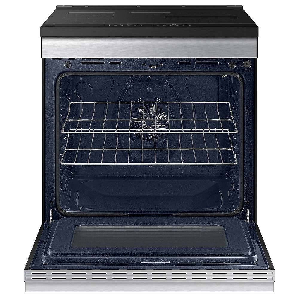 Samsung - OPEN BOX Bespoke 6.3 Cu. Ft. Slide-In Electric Induction Range with Ambient Edge Lighting - Stainless Steel_4