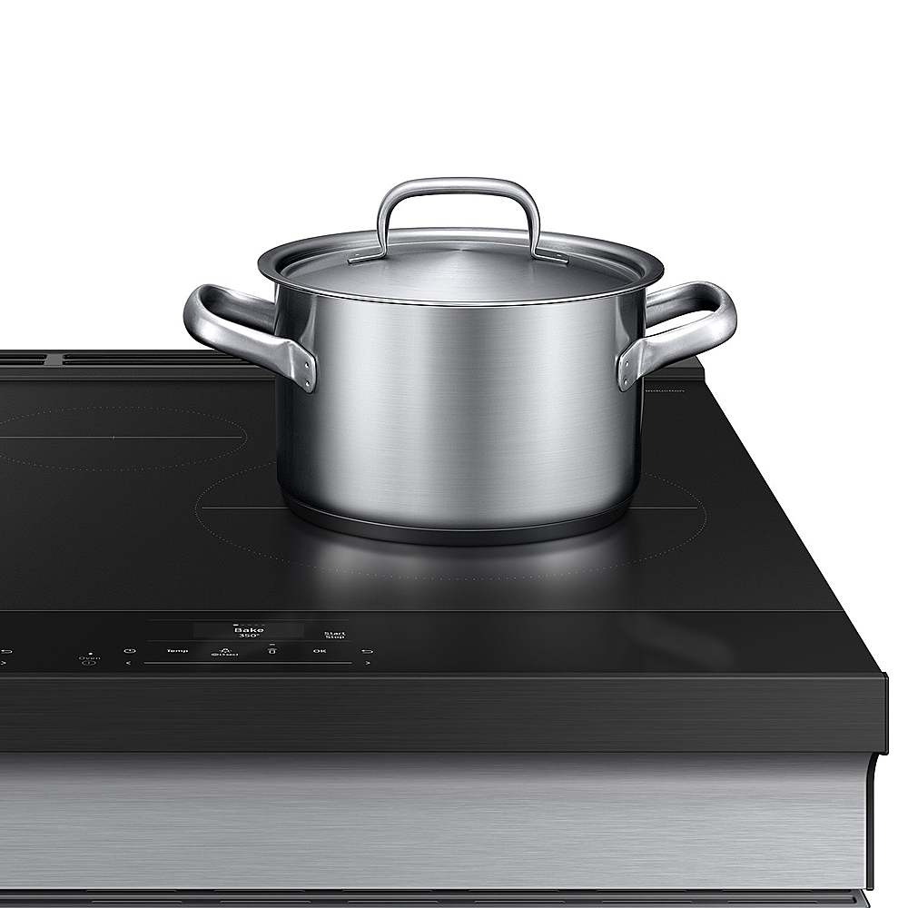 Samsung - OPEN BOX Bespoke 6.3 Cu. Ft. Slide-In Electric Induction Range with Ambient Edge Lighting - Stainless Steel_7