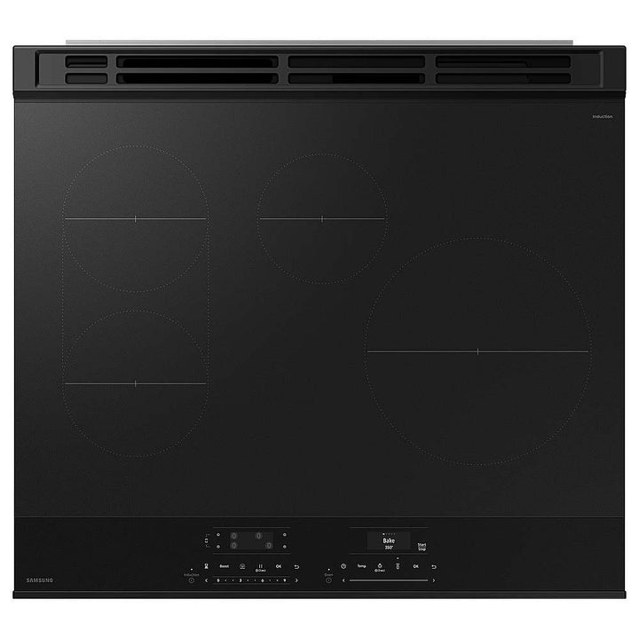Samsung - OPEN BOX Bespoke 6.3 Cu. Ft. Slide-In Electric Induction Range with Ambient Edge Lighting - Stainless Steel_8